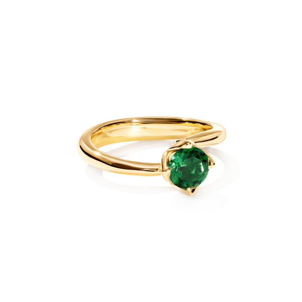 TULIP Ring XS mit Grünem Turmalin