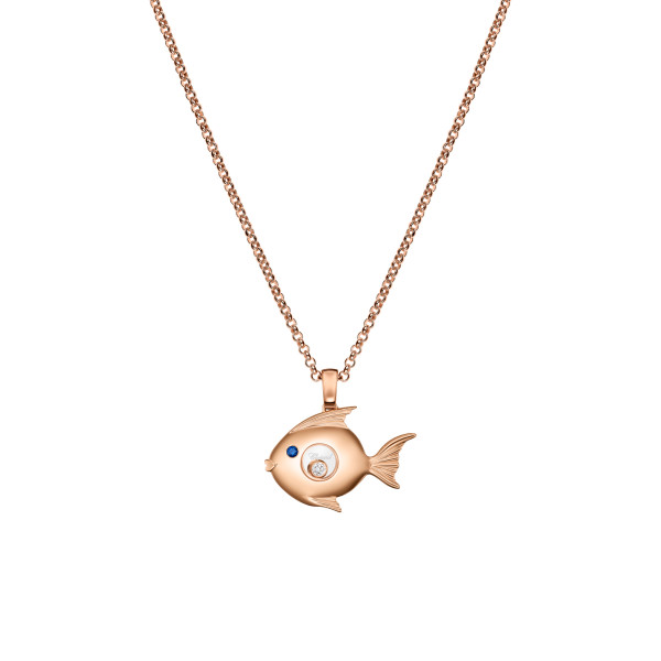 Happy Diamonds Fish Anhänger mit Halskette