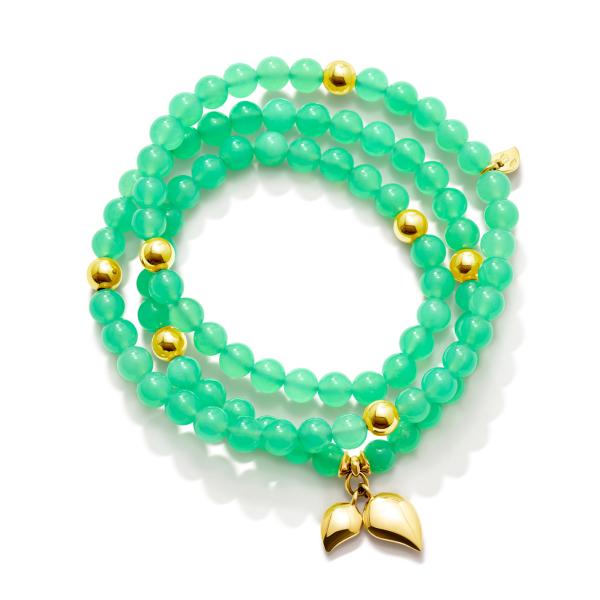 INDIA Armband medium Chrysoprase