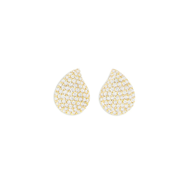 SIGNATURE Large Ohrstecker mit Diamant Pavé