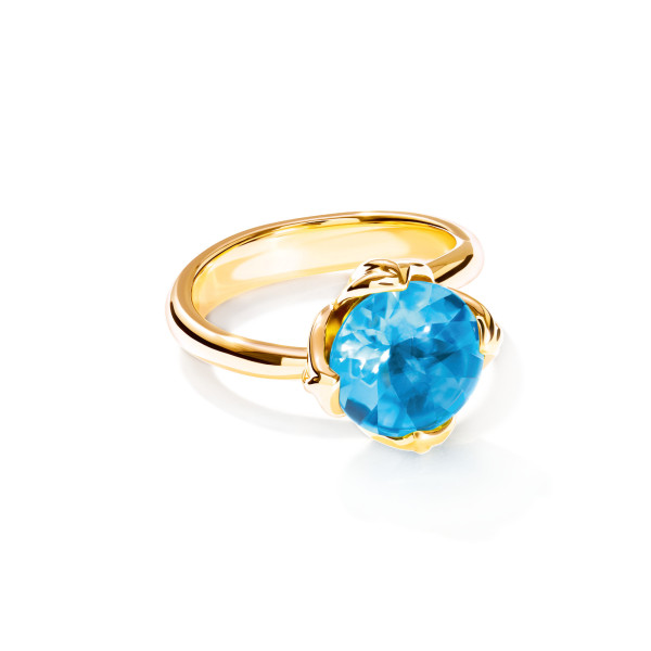 TULIP Ring Small mit Swiss Topas