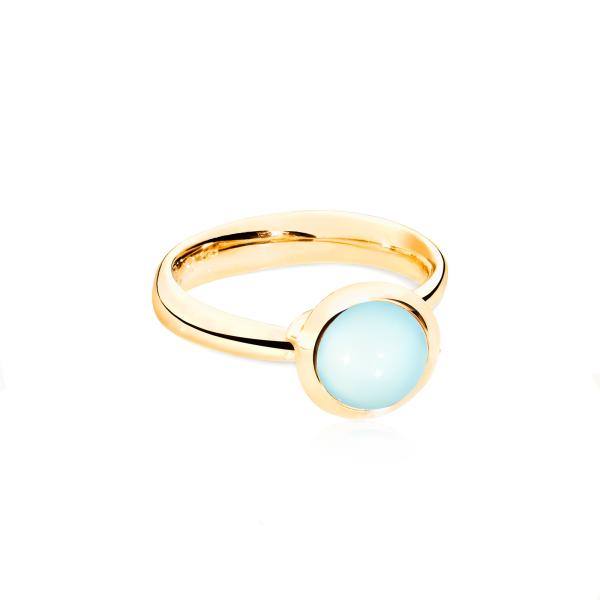 BOUTON Ring small Aqua Chalcedony