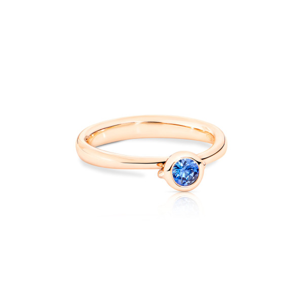 BOUTON Solitaire Ring mit Saphir