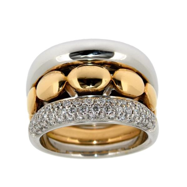 buisness Ring mit Rosegold und zarten Brillanten