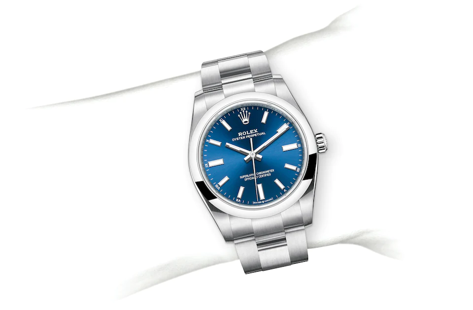 Rolex Oyster Perpetual in Edelstahl Oystersteel, M124200-0003 