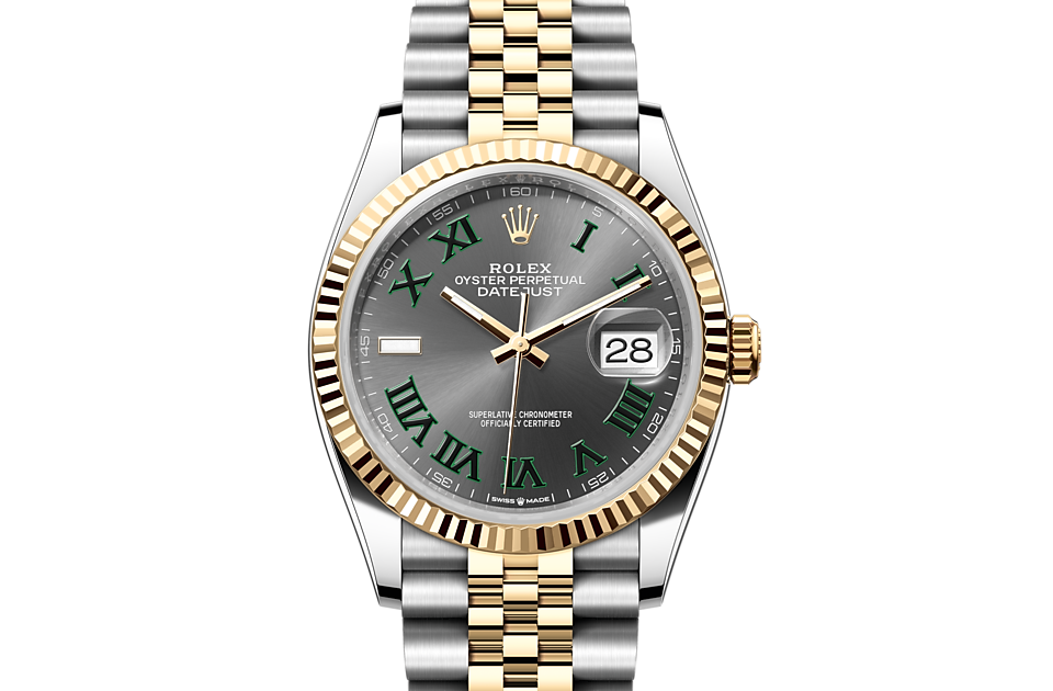 Rolex Datejust in Edelstahl Oystersteel und Gold, M126233-0035 