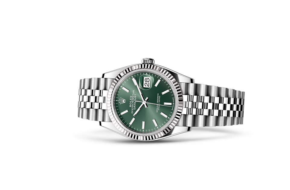 Rolex Datejust in Edelstahl Oystersteel, Edelstahl Oystersteel und 
