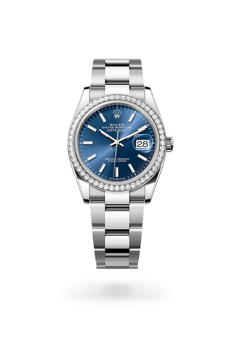 Rolex Datejust 36 M126284RBR-0010 Herrenuhr - Oyster, 36 mm, Edelstahl Oystersteel und Weißgold mit Diamanten