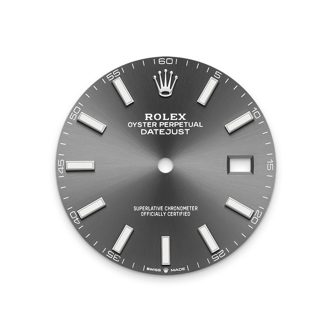 Schiefergraues Zifferblatt