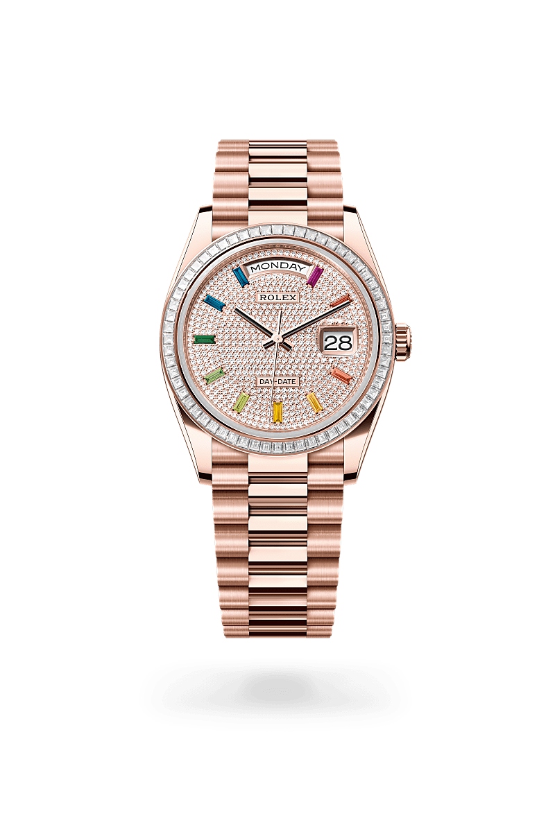 Rolex Day-Date 36 M128395TBR-0008 Herrenuhr - Oyster, 36 mm, Everose-Gold mit Diamanten 