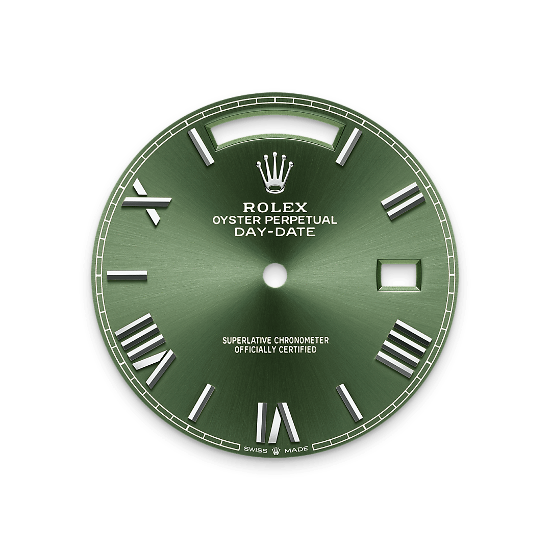 Olivgrünes Zifferblatt