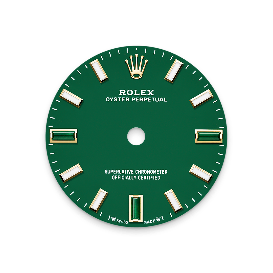 Zifferblatt in Green stone