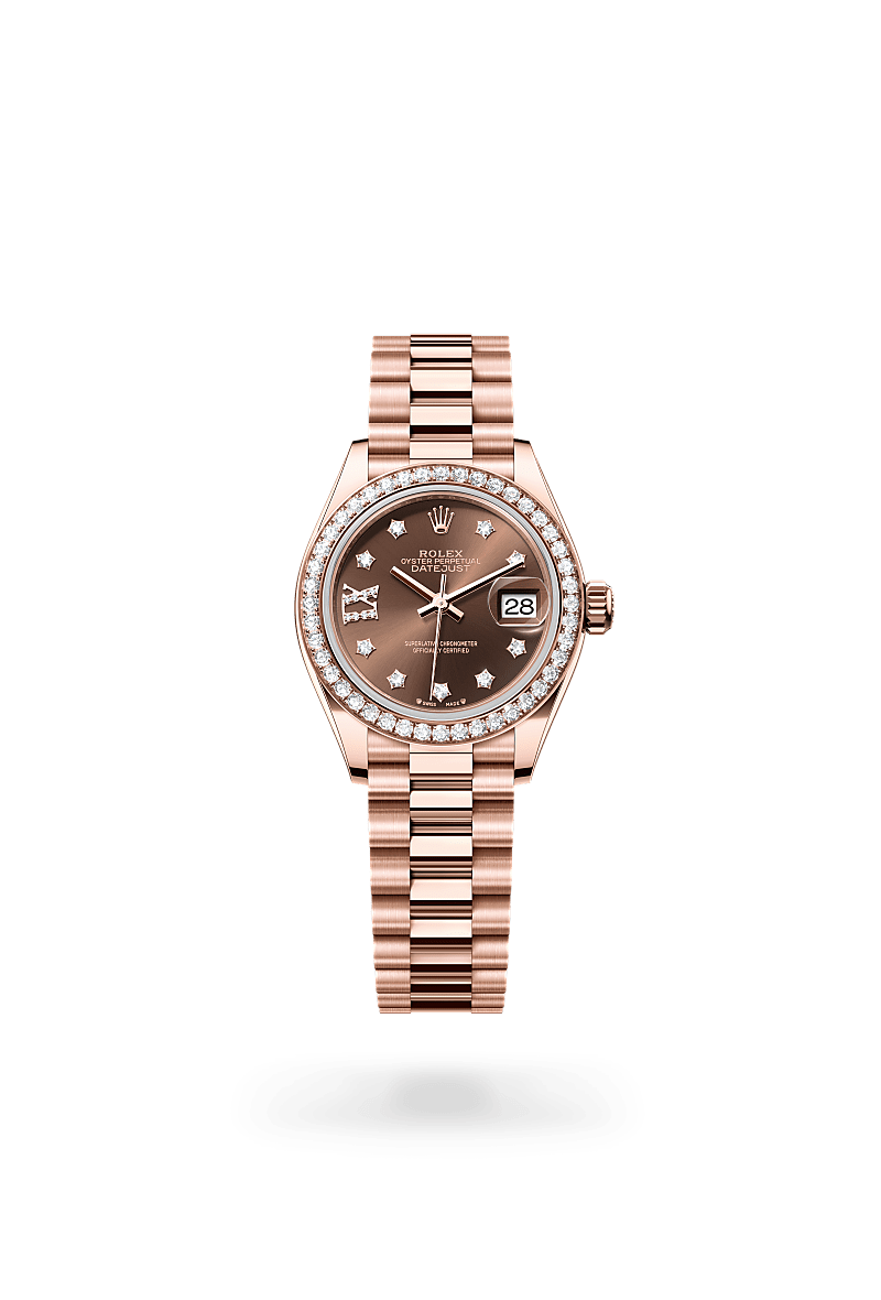 Rolex Lady-Datejust Herrenuhr (M279135RBR-0001) Oyster, 28 mm, Everose-Gold mit Diamanten