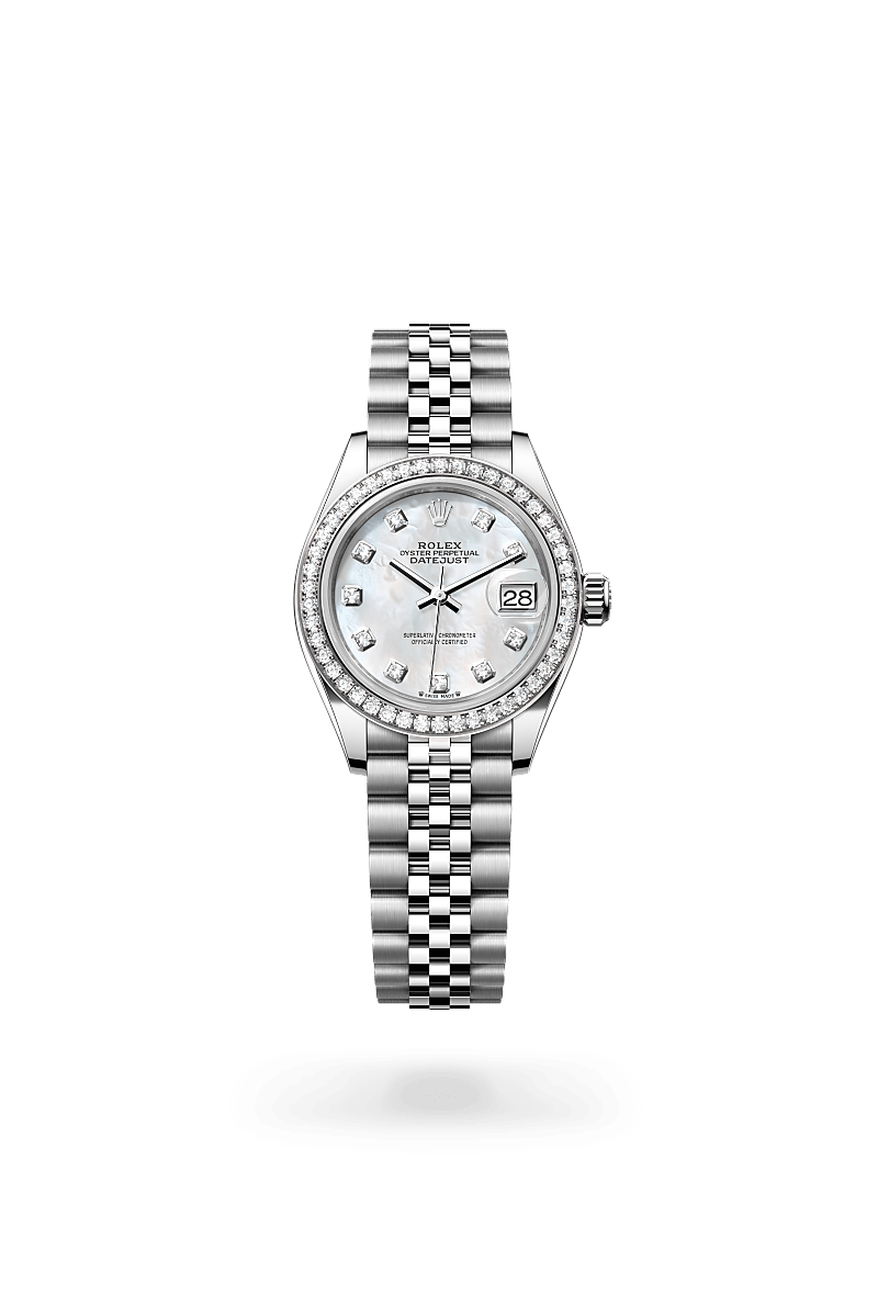 Rolex Lady-Datejust M279384RBR-0011 Herrenuhr / Damenuhr - Oyster, 28 mm, Edelstahl Oystersteel und Weißgold mit Diamanten