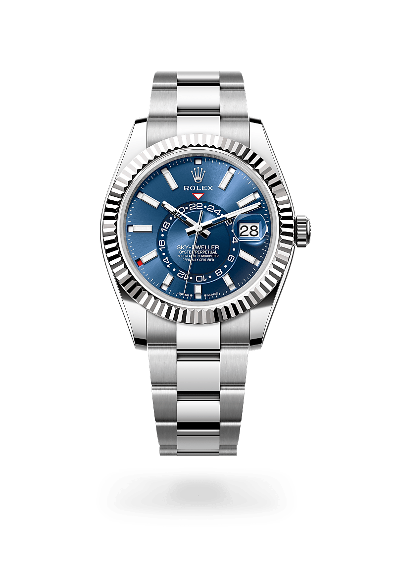 Rolex Sky-Dweller Herrenuhr (M336934-0005) Oyster, 42 mm, Edelstahl Oystersteel und Weißgold